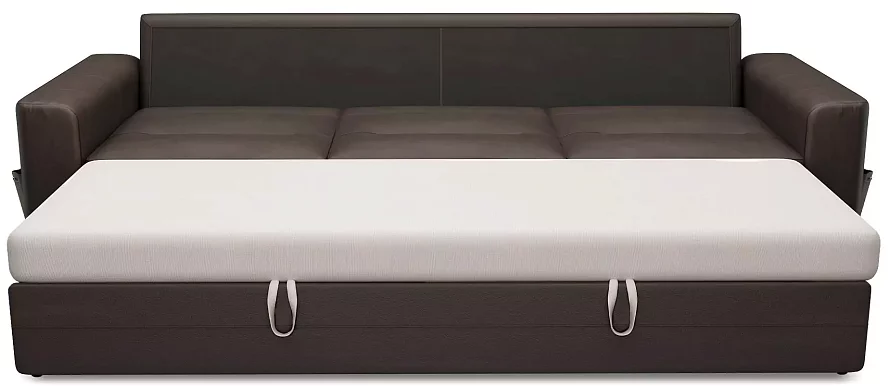 Кожаный диван Беллино 2, Коричневый