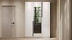Шкаф распашной Рондело виз 3-дверный с зеркалом 1.5 м, Бежевый
