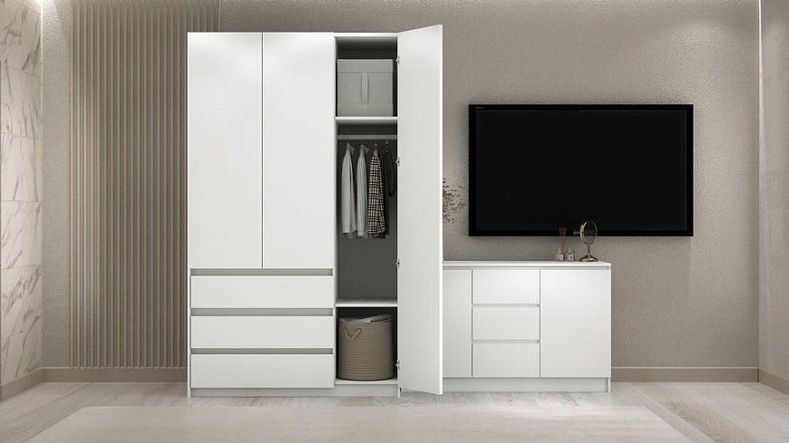 Комплект в гостиную Акация 2.5 м, Белый