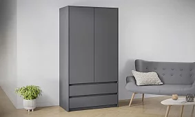 Шкаф распашной Айден ШК06-900 Серый 