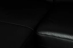 Угловой диван Рипозо (Лофт) экокожа Без механизма Черный