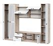 Стенка Марта 12 (дуб крафт серый/белый), Бежевый