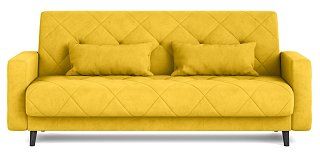 Прямой диван Комфорт сканди Книжка Желтый