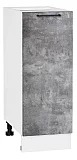 Шкаф нижний с 1-ой дверцей Флэт 300 Temple Stone 2S/Белый