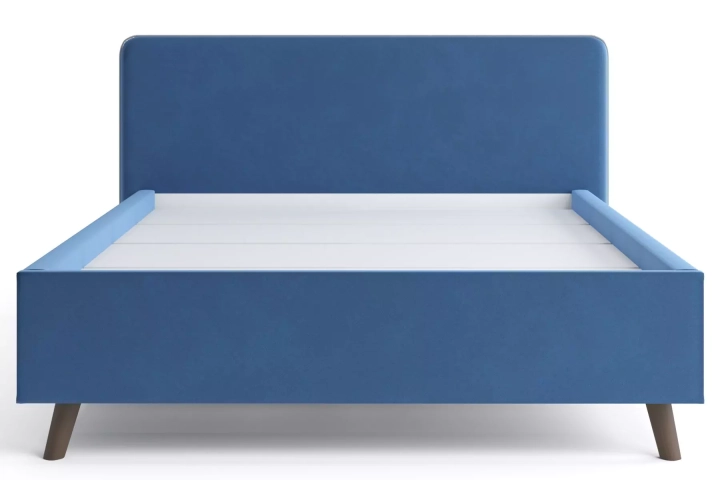 ф63 Интерьерная кровать Ванесса 160 с мягкой спинкой дизайн 3