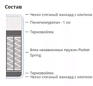 Матрас Ролл Кремовый Белый 