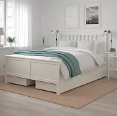 Каркас кровати с 4 ящиками ХЕМНЕС Кровати без механизма Белый