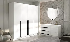 Комплект для спальни Бастион 3.3 м Белый 