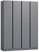 Шкаф распашной Корд 4-дверный 1.6 м, графит, Серый