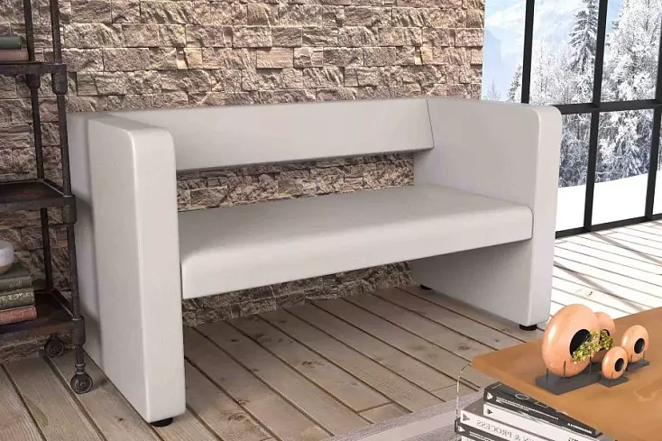 Прямой диван Бета, Белый