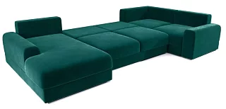 Модульный диван Ариети П-образный Еврокнижка Зеленый