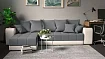 Диван угловой Дубай с полками, Серый
