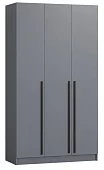Шкаф трёхстворчатый Бастион 1.5 м № 2 (графит) Серый