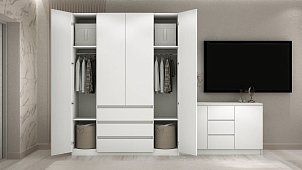 Комплект в гостиную Акация 2.9 м Белый