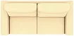 Прямой диван Рипозо (Лофт) экокожа, Бежевый