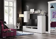 Гостиная Аннели (белый/глянец белый) Белый 