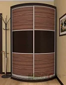 Радиусный шкаф-купе Мебелеф-3 Коричневый