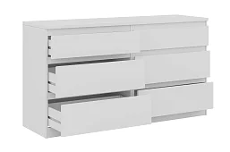 Комод КАС-08 Кастор (Мальм) Белый