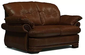 Кожаный диван двухместный Фортуна 3 Без механизма 