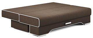 Прямой диван Фиджи (Луиджи) Еврокнижка Коричневый