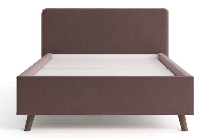 ф63 Интерьерная кровать Ванесса 140 с мягкой спинкой дизайн 1