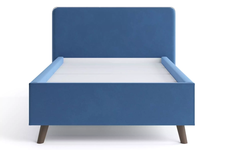 ф63 Интерьерная кровать Ванесса 120 с мягкой спинкой дизайн 3