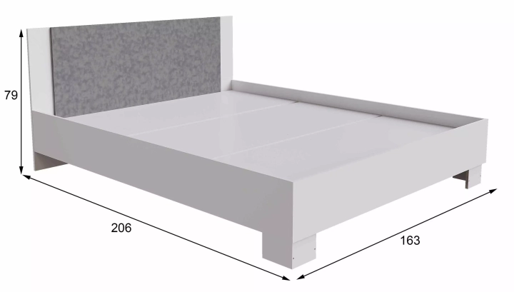 ф98 Спальня Аврора (NOVA) дизайн 1 кровать размеры