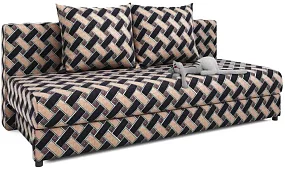 Прямой диван Рига (Парма) Еврокнижка Бежевый