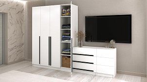 Комплект в гостиную Бастион 2.9 м Белый 