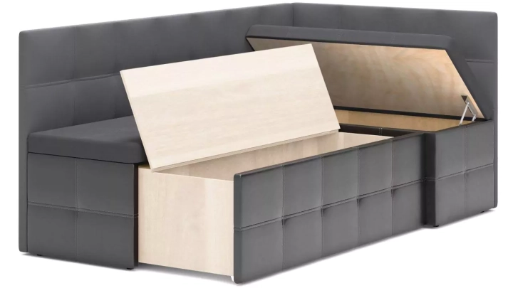 Угловой кухонный диван Домино (Токио) дизайн 5