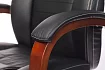 Кресло руководителя Бюрократ T-9923 Walnut дизайн 1, Черный