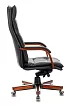 Кресло руководителя Бюрократ T-9927 Walnut дизайн 1, Черный