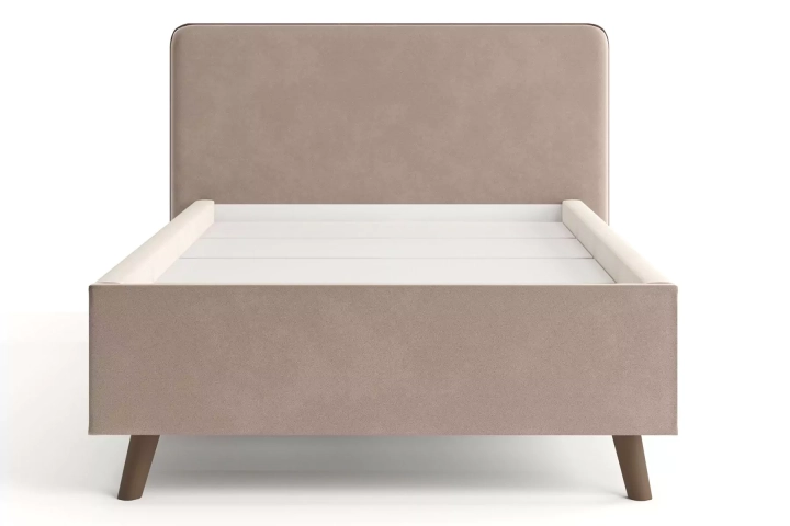 ф63 Интерьерная кровать Ванесса 120 с мягкой спинкой дизайн 2