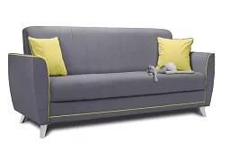 Прямой диван Шарлиз Книжка Серый